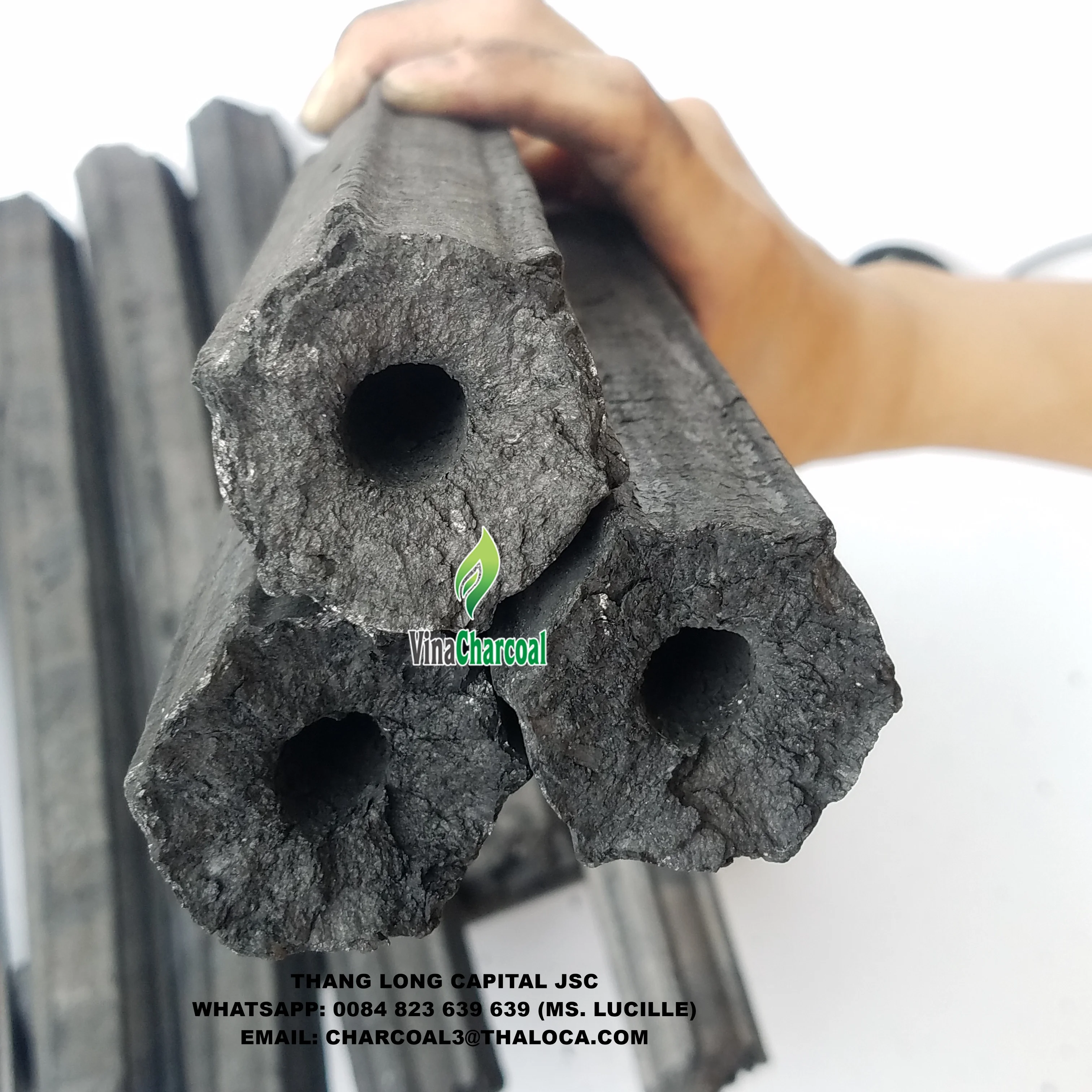 Barbecue No Smoke Charcoal Briquette high quality wood sawdust