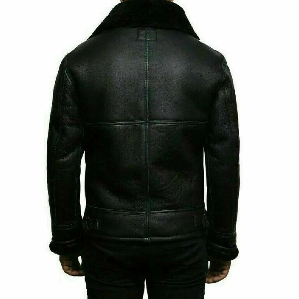 
wholesale Custom Shearling fleece jacket man With Custom Logo 