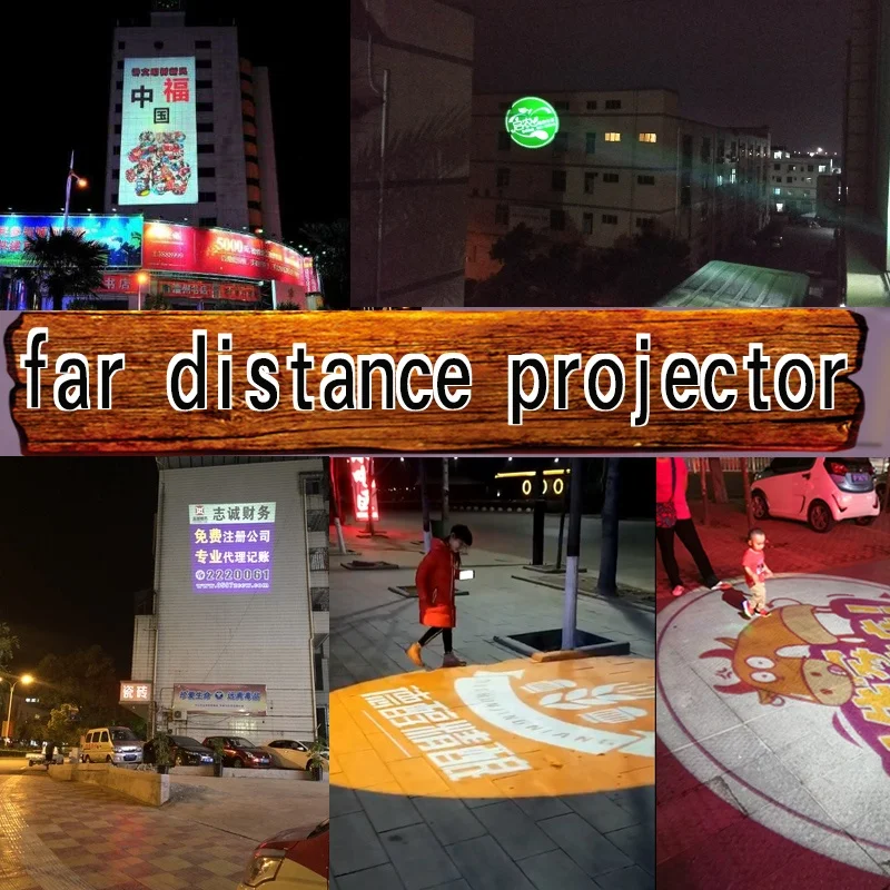 
Waterproof 300W Static Projector Lamp Customized Led Commercial Advertising Long Distance Gobo Logo Projector Light 
