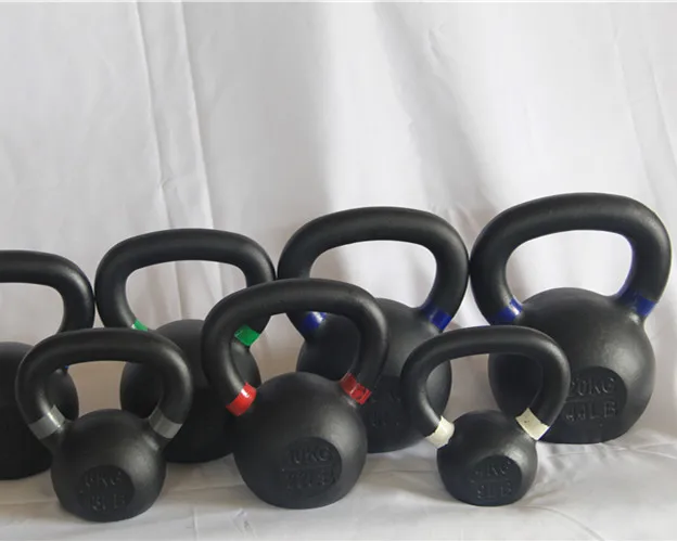 Factory Direct Sale Cast Iron Kettlebell Set Manufacturer with Custom Logo