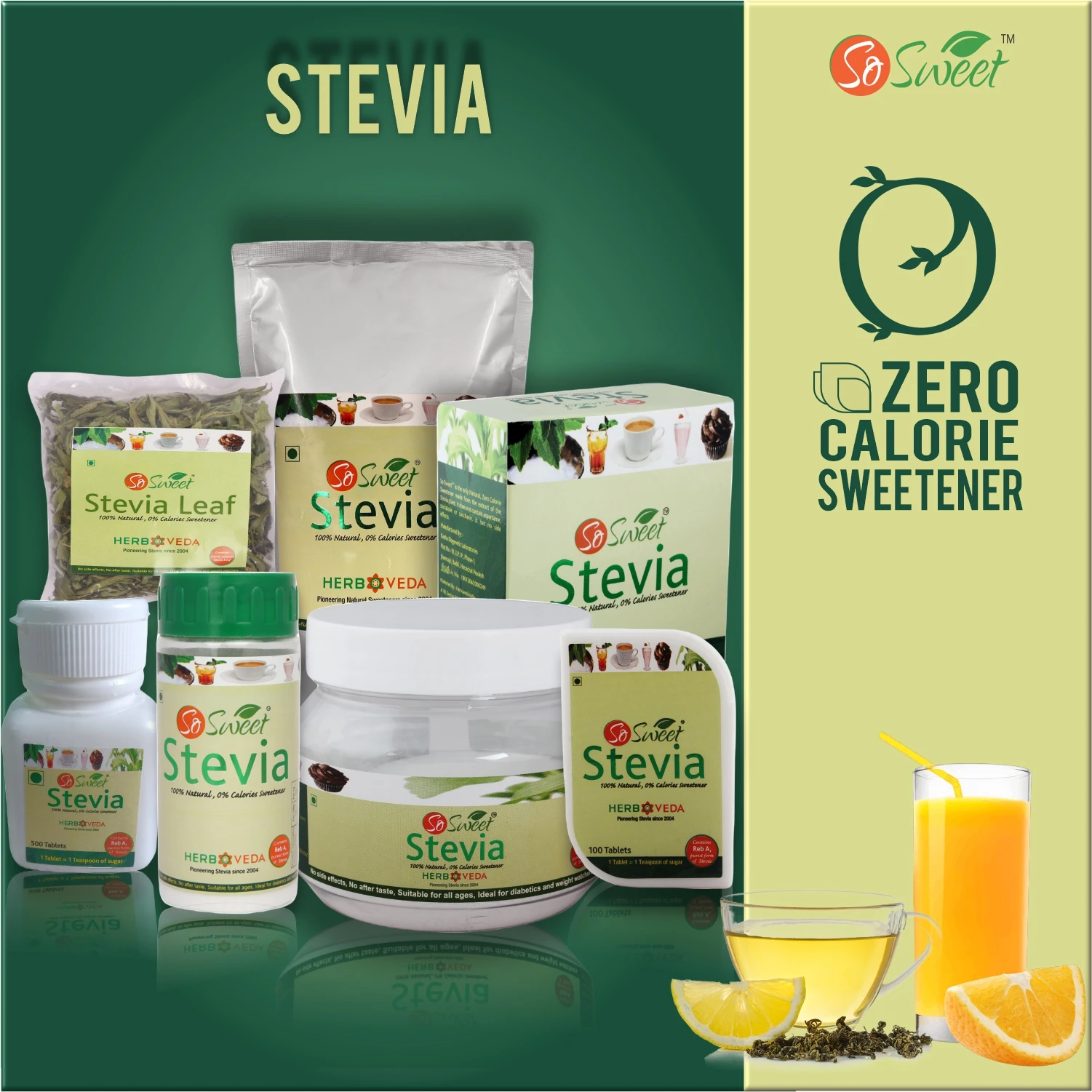 Stevia Organic Extract Powder