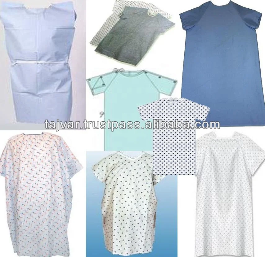 Patient Gowns plain and printed