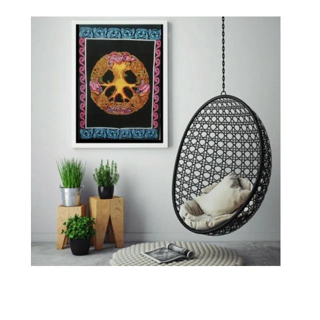 New Indian Traditional Celtic Tree of Life Wall Hanging Twin Poster for Home Decoration Cotton Poster Good Product