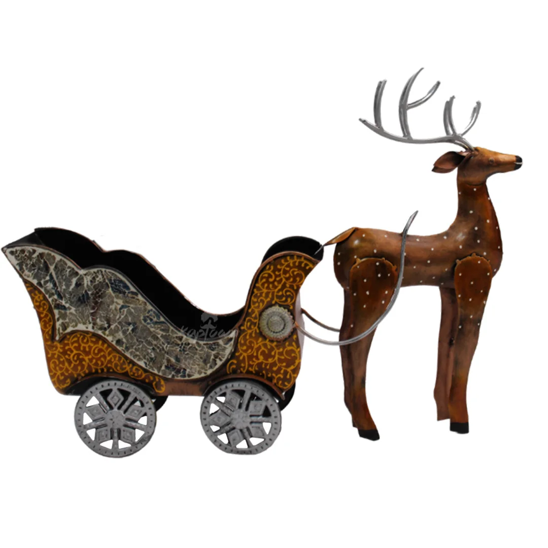Олень тролли новейший Amazon горячие продажи декоративные металлические роскошные вечеринки офис оптовая продажа полимерные ремесла подарки украшение для дома