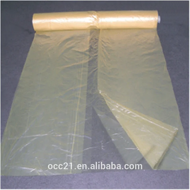 16 ft x 400 ft Corona Treated green Plastic over spray protection Sheeting for Auto Body Masking Film