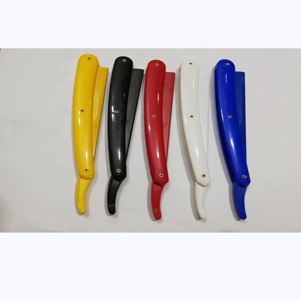 Colorful Plastic Straight Razor Holder for Shaving Bestseller 2021 Barber Hair Cut Tools Custom Logo Accept