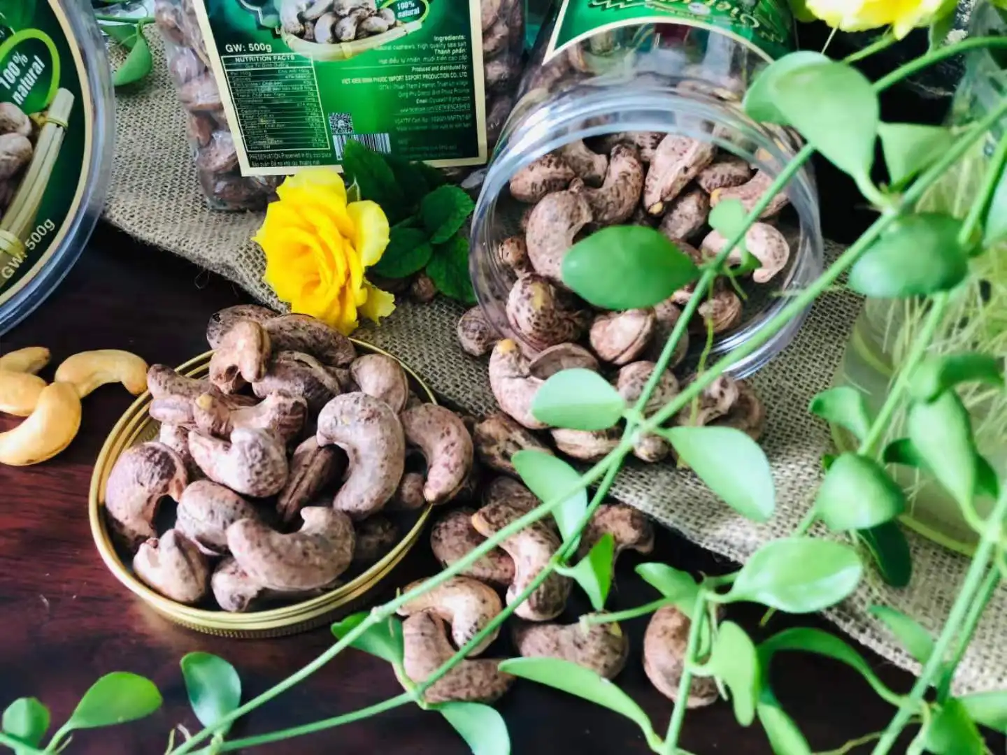 
hot sale 2021 roasted cashew A180 made in vietnam 500g/bOX 