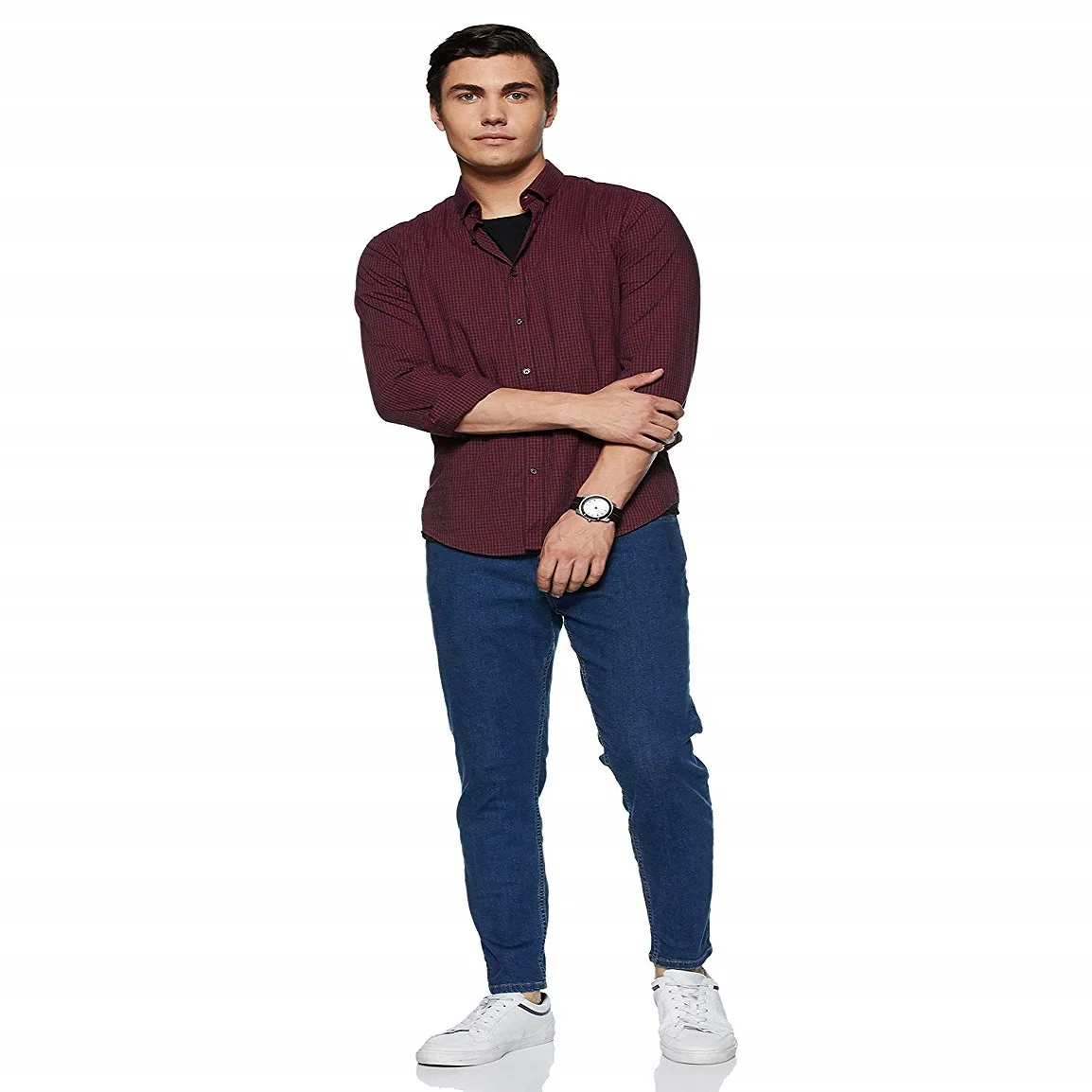  Хорошее качество оптовая продажа мужские хлопковые Прямые классические джинсы джинсовые брюки