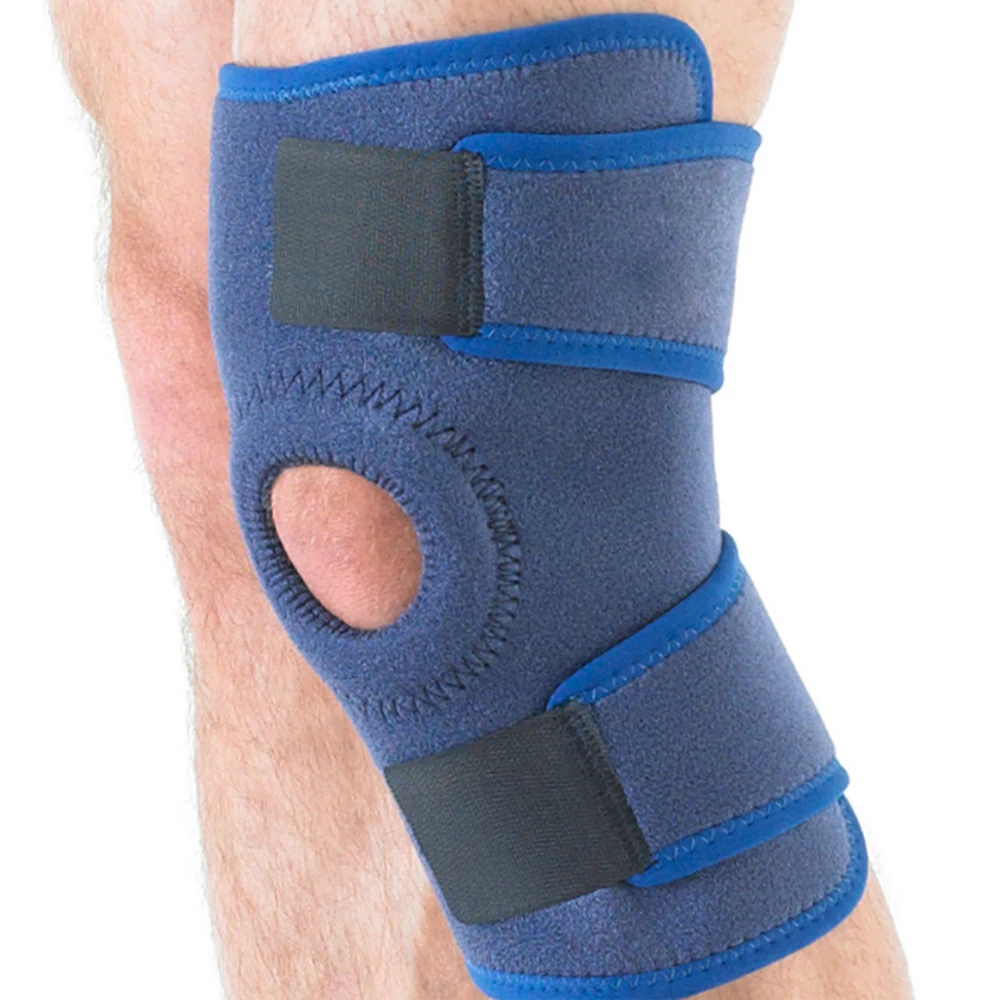 Patellar knee support strap Black Open adjustable Knee Patellar knee support for orthopedic pain relief