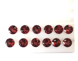 3mm Natural Red Garnet Round Faceted Loose Gemstone Wholesale Price