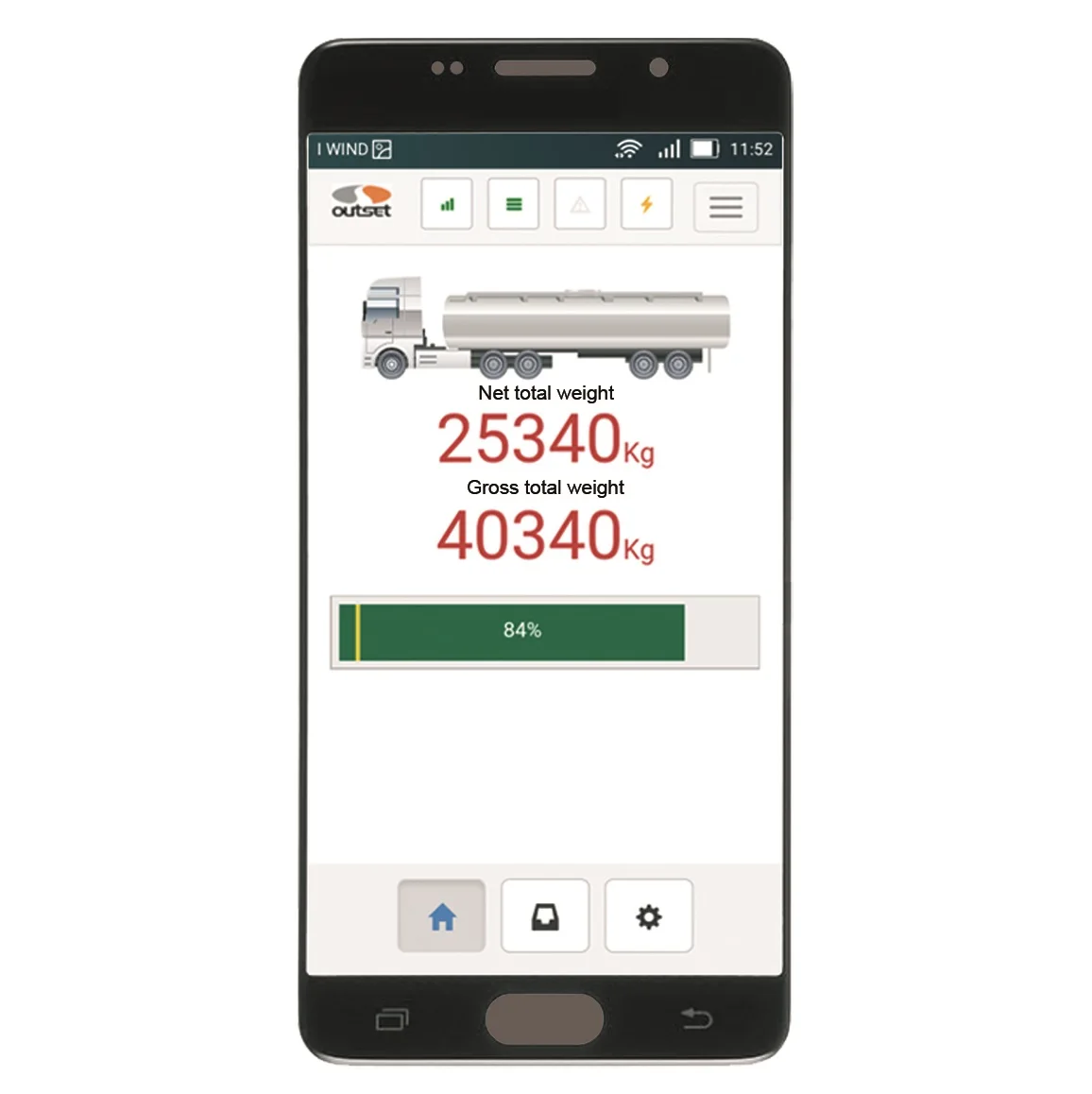 Wireless on Board Tank Truck Scale for Pneumatic Suspension with Smartphone App Made In Italy Balanzas Por Camioneras