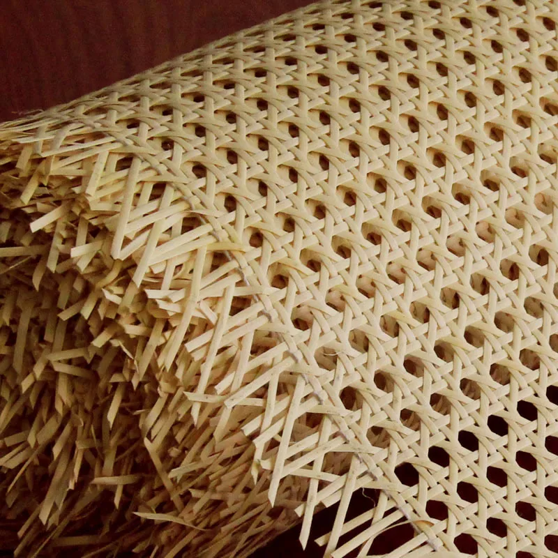 Mesh Bleached rattan webbing cane raw material for furnitures