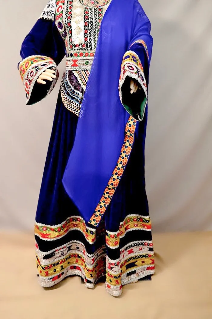 Awesome New kuchi Afghani Kuchi Dresses For Eid high quality solid color round neck Embroidery long sleeve Afghan women dress