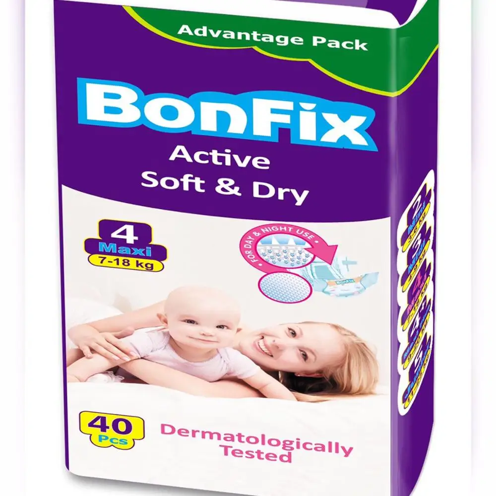 BONFIX WHOLESALE HIGH QUALITY COMFORTABLE DISPOSABLE DIAPERS FOR BABIES
