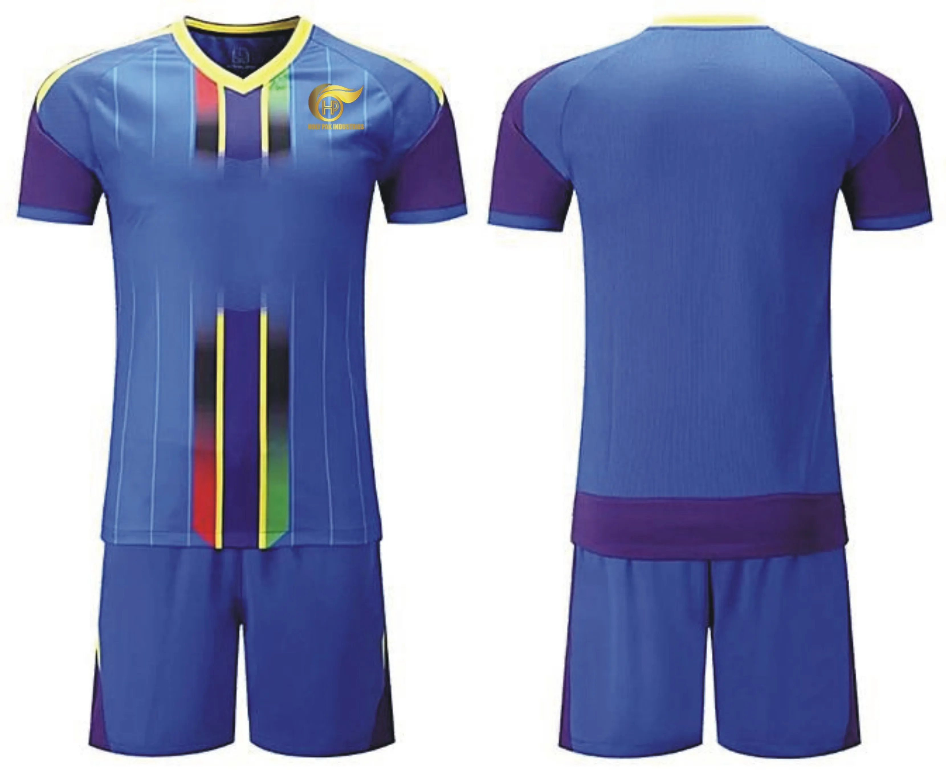
New Design soccer uniform of unisex with costomized logo design pure polyester 100% fabric matrial .. 
