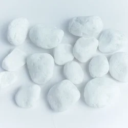 Vietnam natural snow white pebbles white landscaping rock at cheap price for garden outdoor Gravel Pebble Stone