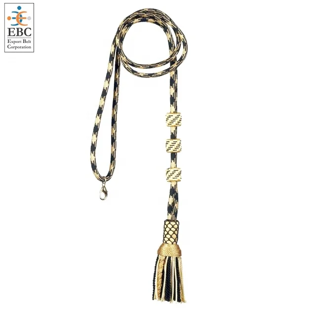 OEM Wholesale Gold Bullion Wire Tassel Pectoral Cord for Bishop Priest Stole Vestment Cross Green Gold Twisted Metallic Trim