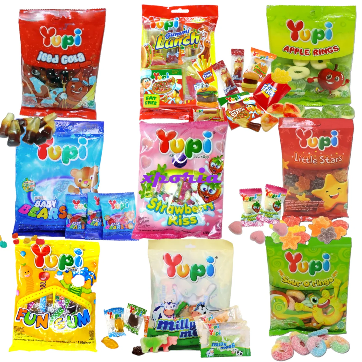 YUPI Soft Chewy Candy big bags | Indonesia Origin | Cheap popular candy with milk ingredients