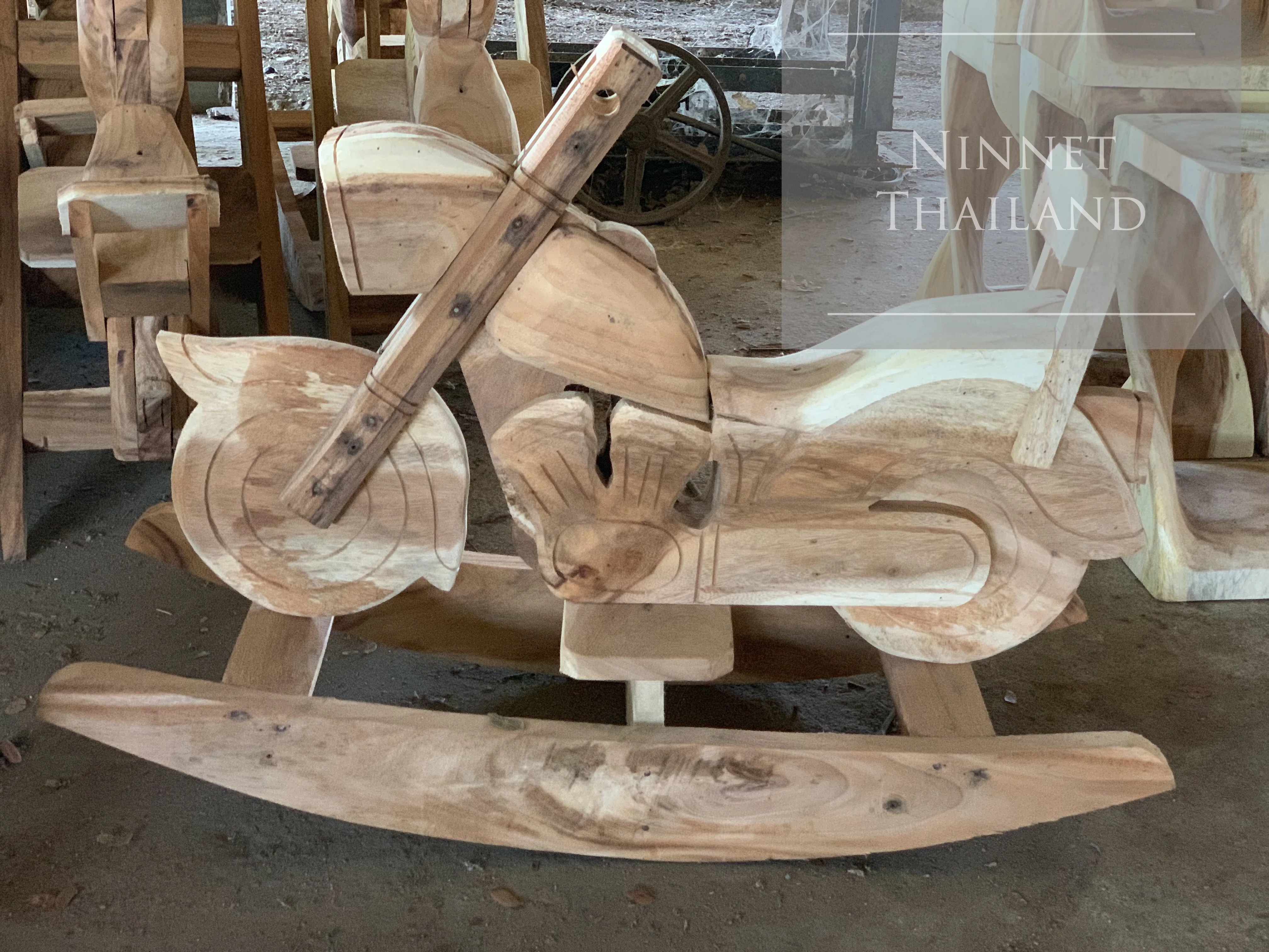wooden motorcycle