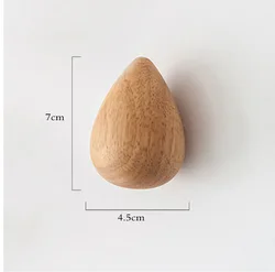 Sticky Water Shape Wood Hangers Wall Storage Coat Hooks