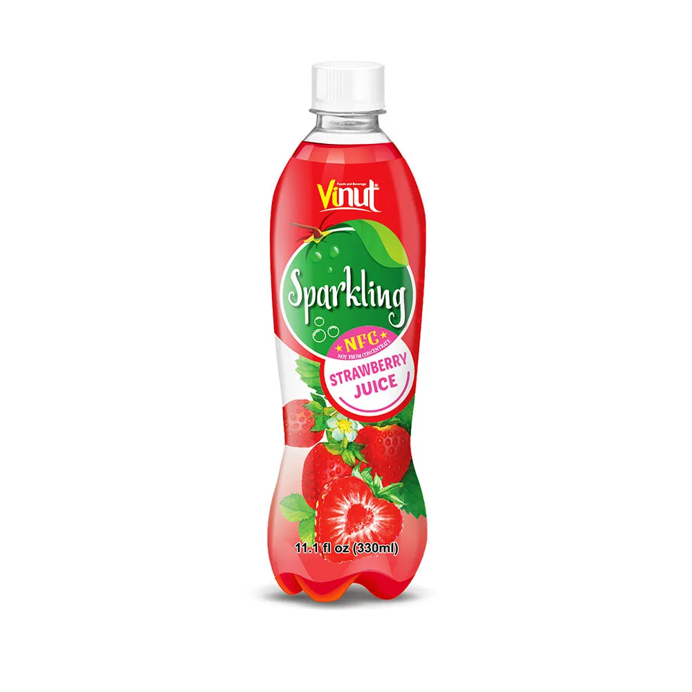 11.1 fl oz VINUT Sparkling Strawberry juice Drink ODM OEM service from Viet  Nam