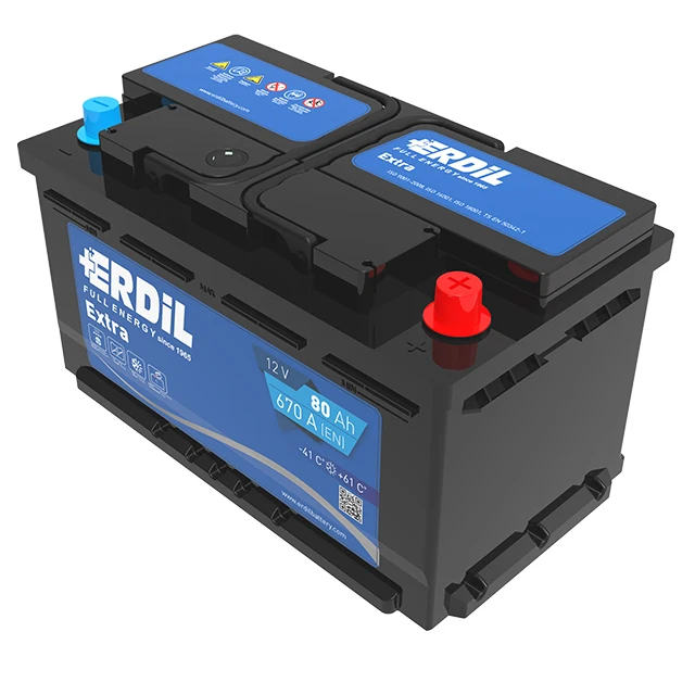 
12 V 80 Ah MF Maintenance Free Car Battery from Turkish manufacturer 