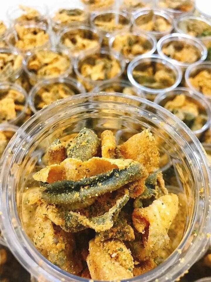 Закуска из рыбной кожи BASA с соленым яйцом-MS. ELAINE + 84 375 431 541 (WHATSAPP)