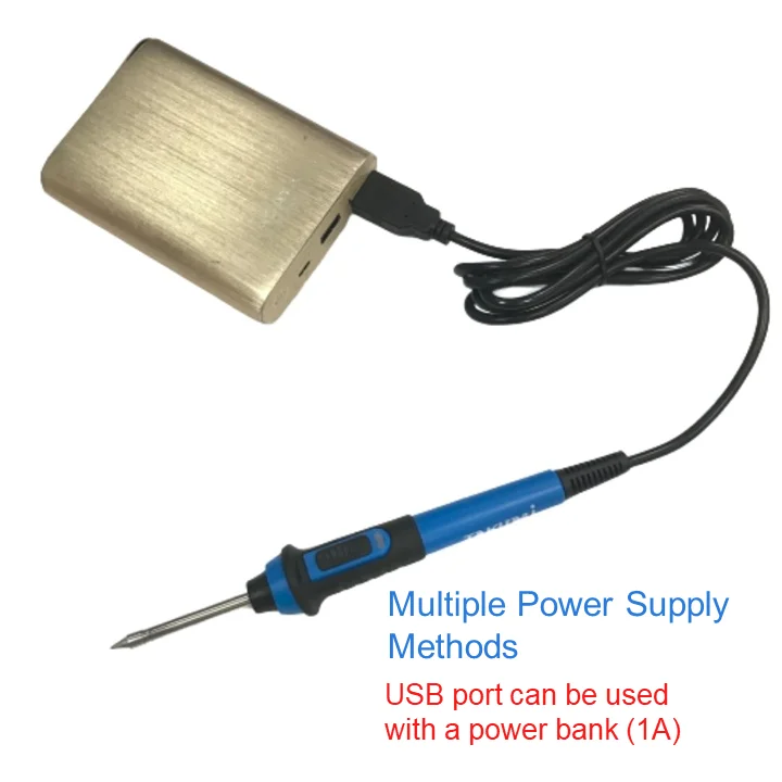 Ручка для электрического паяльника с питанием от USB