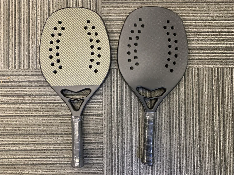 Customized Design Professional Beach Tennis Rackets DIY Logo Padel Glass Carbon Fiber Paddle Racket
