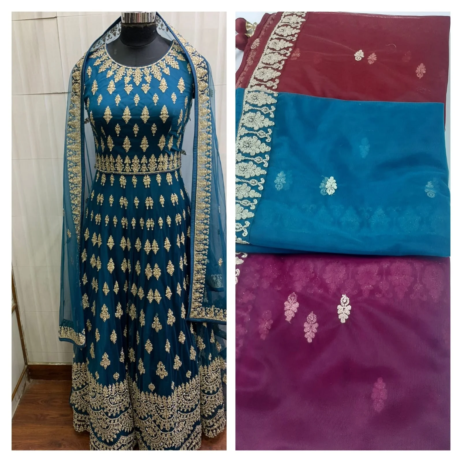 Designer Salwar kameez suit Dupatta Indian & Pakistani ladies women wear Embroidery stone work latest salwar kameez suit