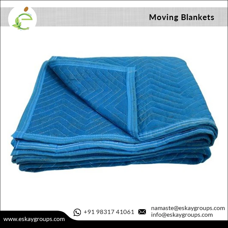 72 x 80 inch Size Non Woven Moving Blankets for Furniture Wrapping, Picnic and Paint Protection