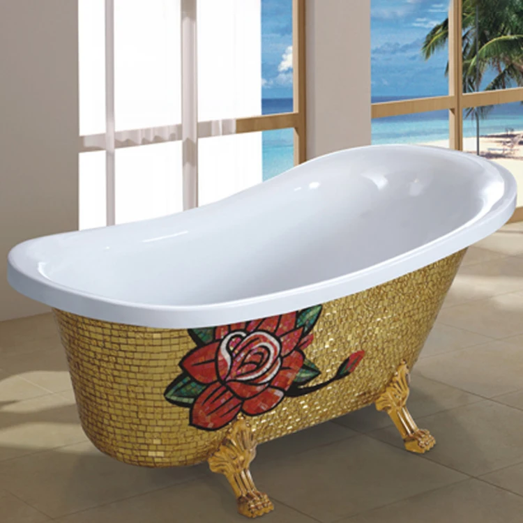 C6305 Classic Design Freestanding tiger Claw Foot Bath Tubs in Black