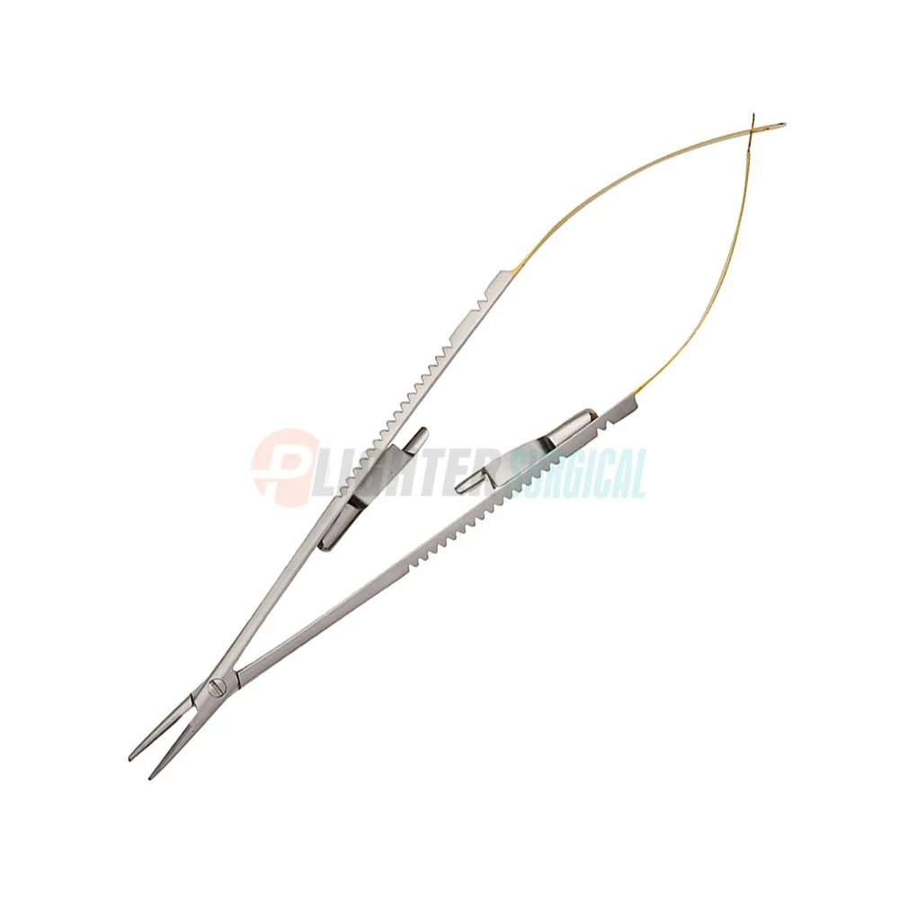 Castroviejo TC держатель иглы микро карбид вольфрама вставленный хирургический