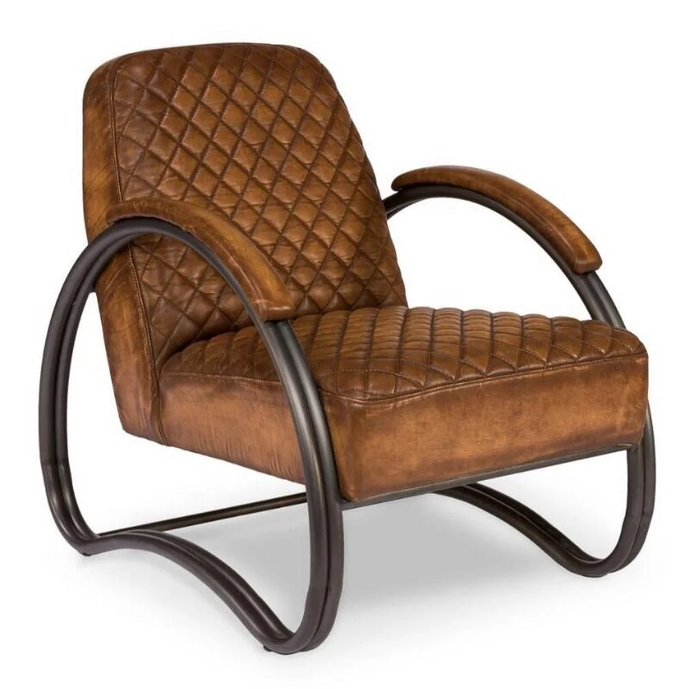 LEATHER SOFA CHAIR , INDUSTRIAL CHAIR , LIVING ROOM FURNITURE SOFA CHAIR