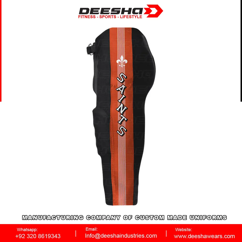 Custom Design Sublimation Print premium quality with Pads Men Wholesale American football pant