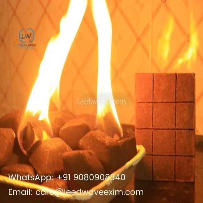 
Indian Market Wood Sawdust and Paraffin Wax Square Block Fire Starters in Direct Factory Price 