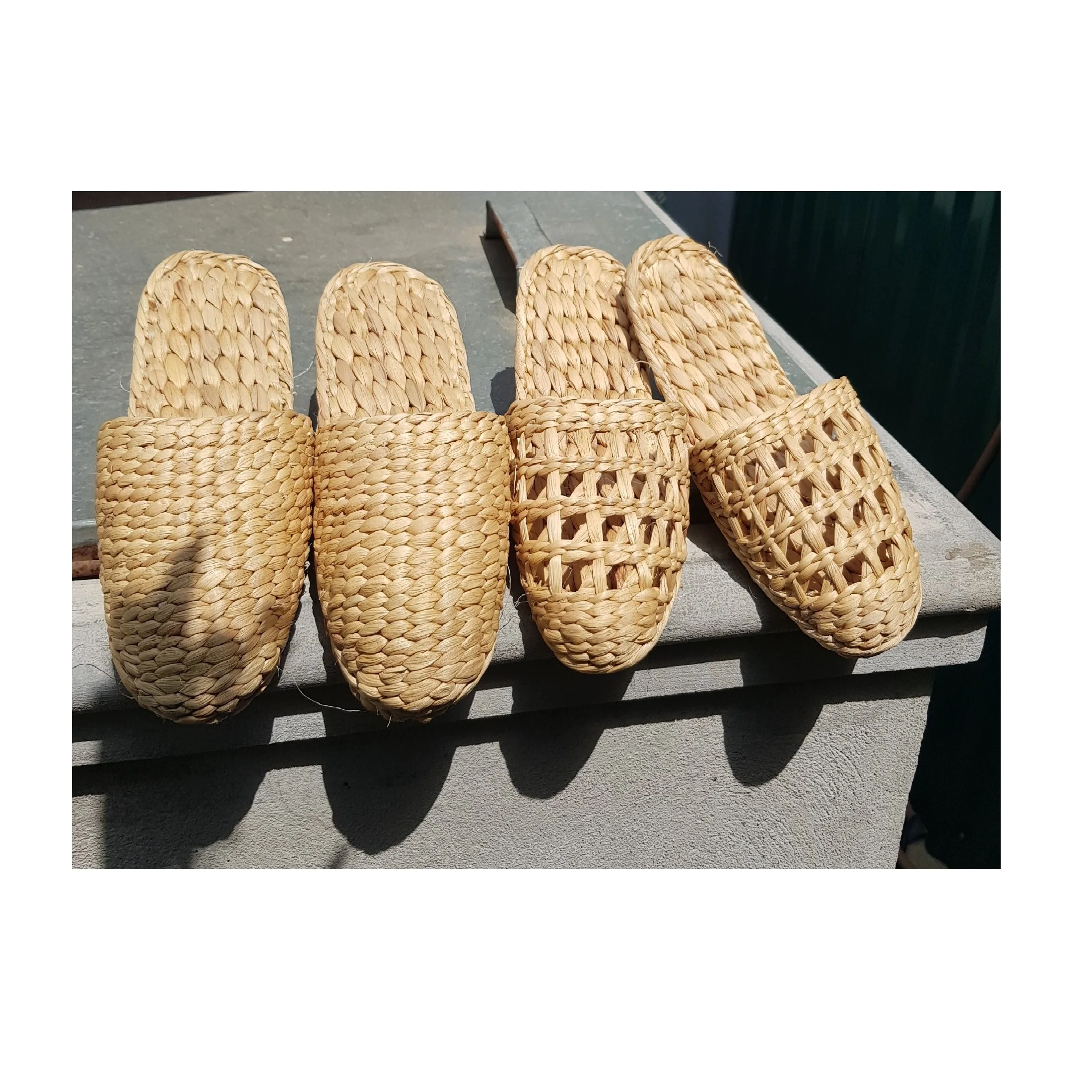 Ручная работа водный гиацинт растительные волоконные тапочки оптовая цена модная обувь подарок // Ms Kathy + 84813366387