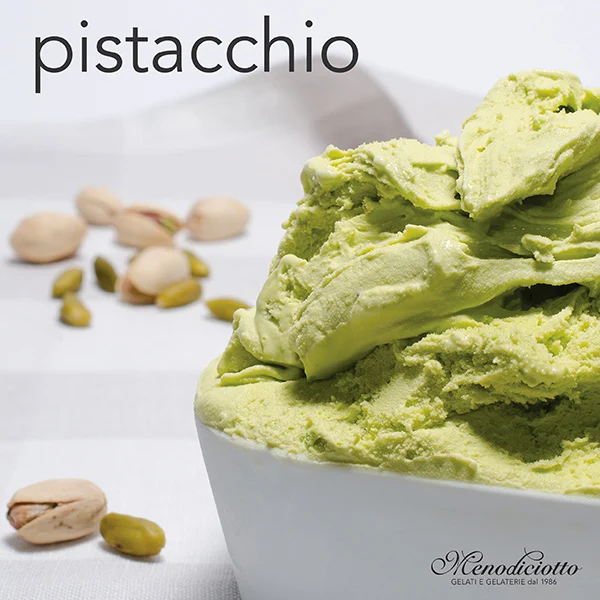 Sicily Pistachio Ice cream - Gelato - Made in Italy - 2.5Lt tub - for HORECA - ready to serve