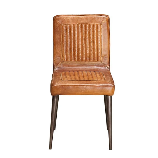 Винтажный кожаный стул Индийский ресторан кафе паб мебель для отеля Jodhpur промышленный деревенский обеденный