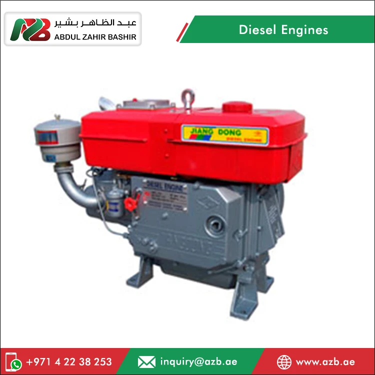 Превосходный ряд с водяным охлаждением 4-тактный одиночный цилиндр JIANG DONG S1100 дизельный двигатель