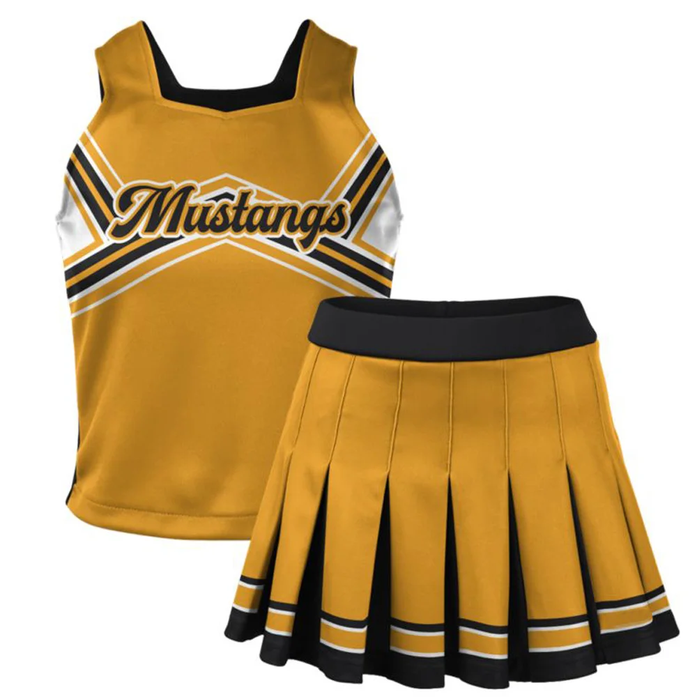 Custom Sublimation Cheer  Girls Outfit Dance Customized   Cheerleading Uniforms