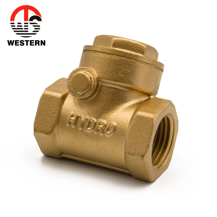 Custom any sizes sanitary fittings plumbing forging brass sandwich Horizontal Swing check valve for home price