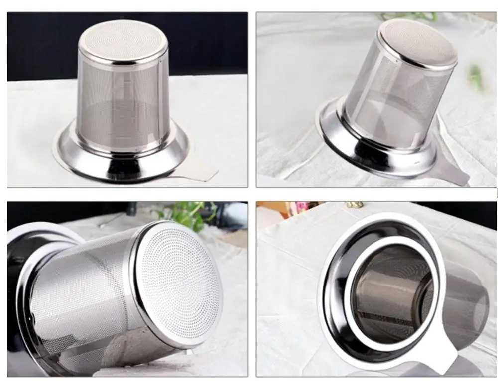 High density tea strainer tea set filter stainless steel filter cartridge split filter factory direct sales