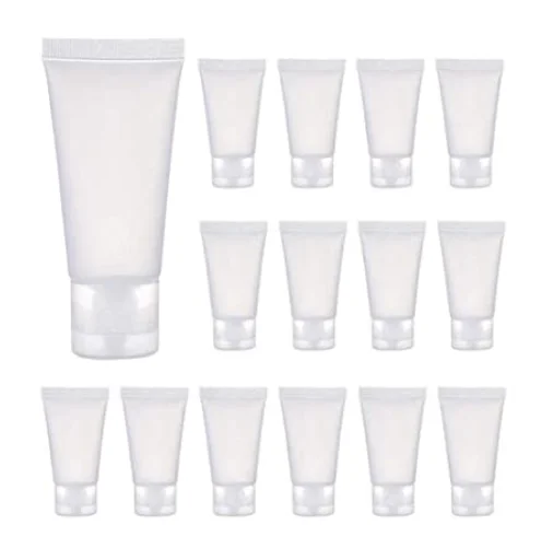 15ml 30ml 50ml 100ml Empty Plastic Soft Tubes with Flip Cap Refillable Plastic Travel Containers Tubes Bottles for Cosmetic