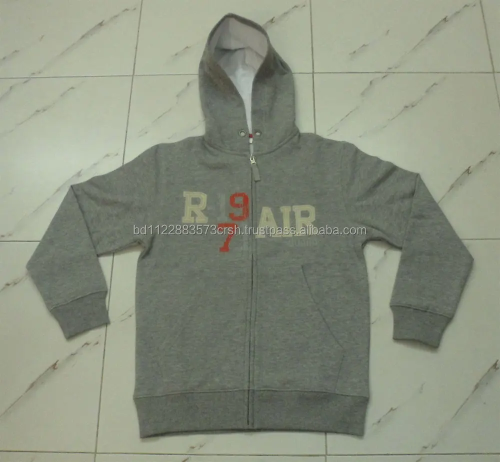 Factory OEM Apparel Boys Hoodies And Sweatshirts Long Sleeve Zip Hoodie