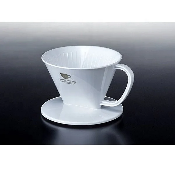 Chic Brown Color Coffee Goods Polypropylene Coffee Dripper Barista Cafe Restaurant K190-5 Coffee Dripper Brown