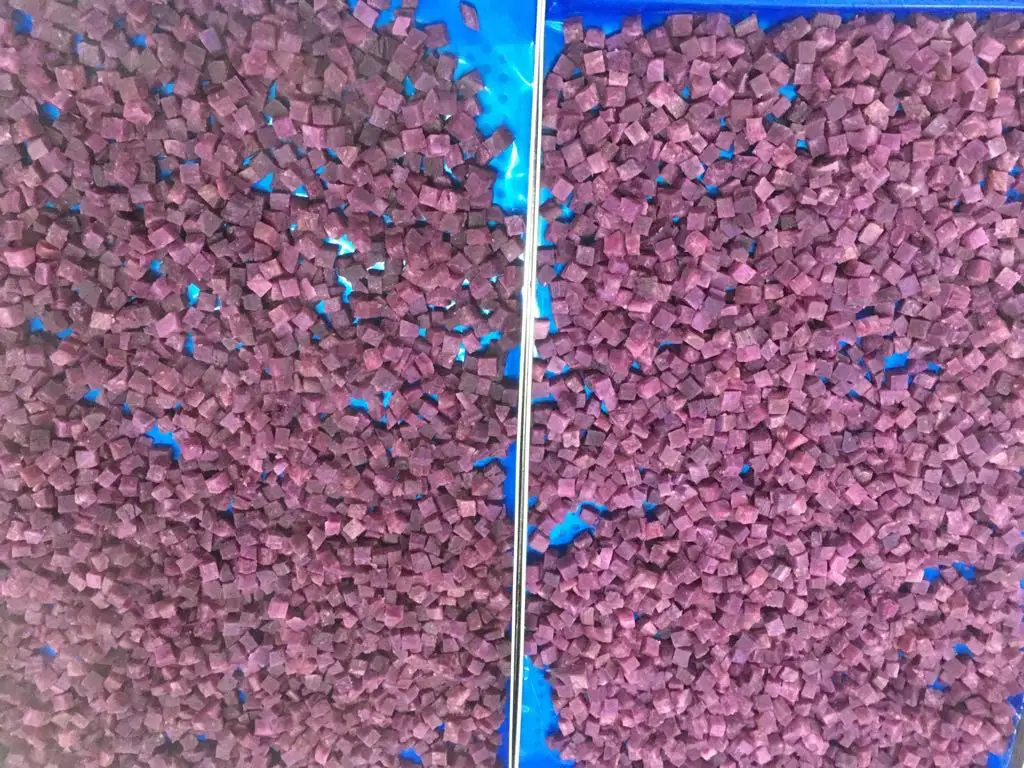HIGH QUALITY FROZEN PURPLE SWEET POTATO DICE, WHOLE SALE FOR EXPORT