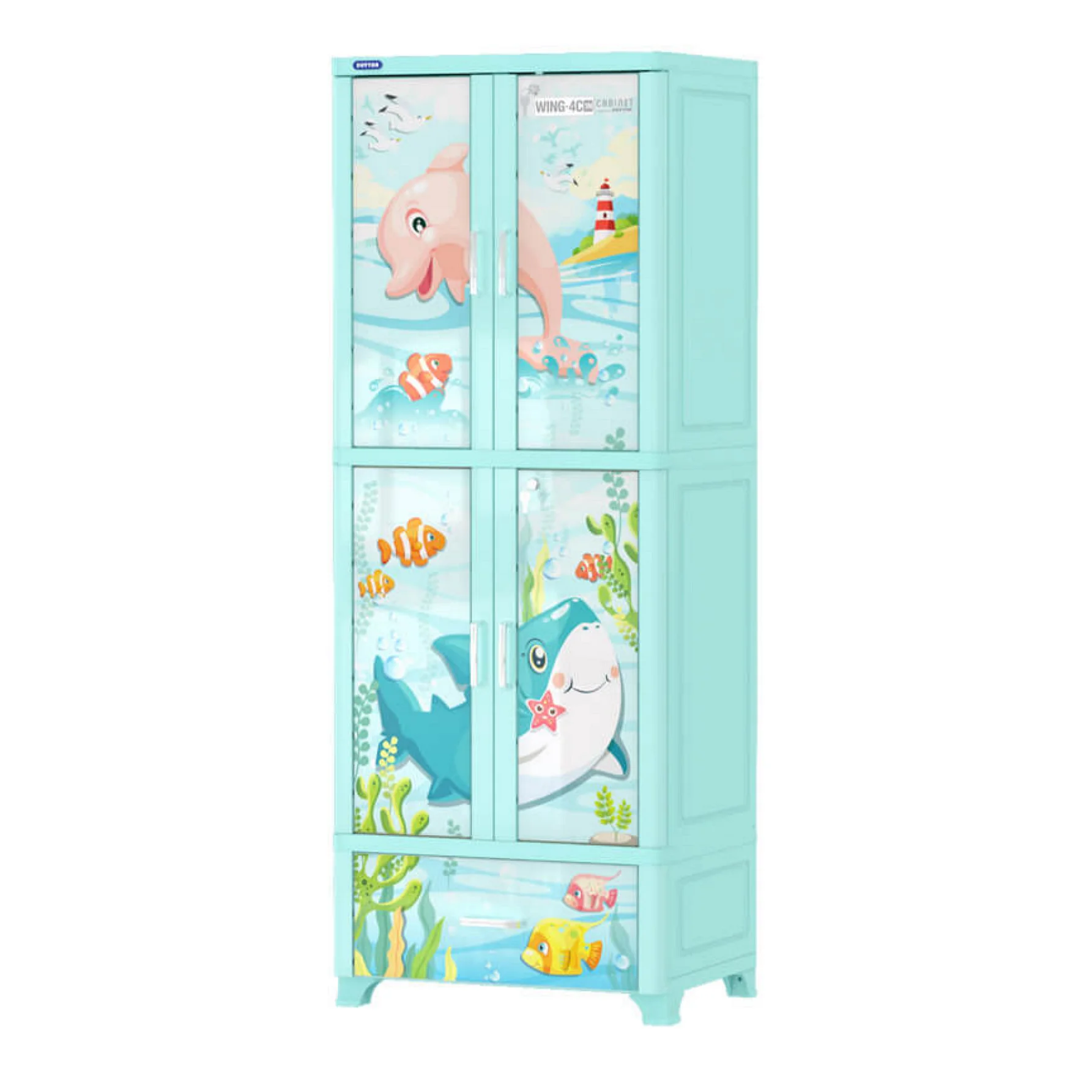 
Wing Cabinet - 4 Wings 1 Drawers - No.1159 Duy Tan Plastics I Made in Vietnam (Ms Thao: Mob/ Viber/ Whatsapp : +84 902 701 022) 