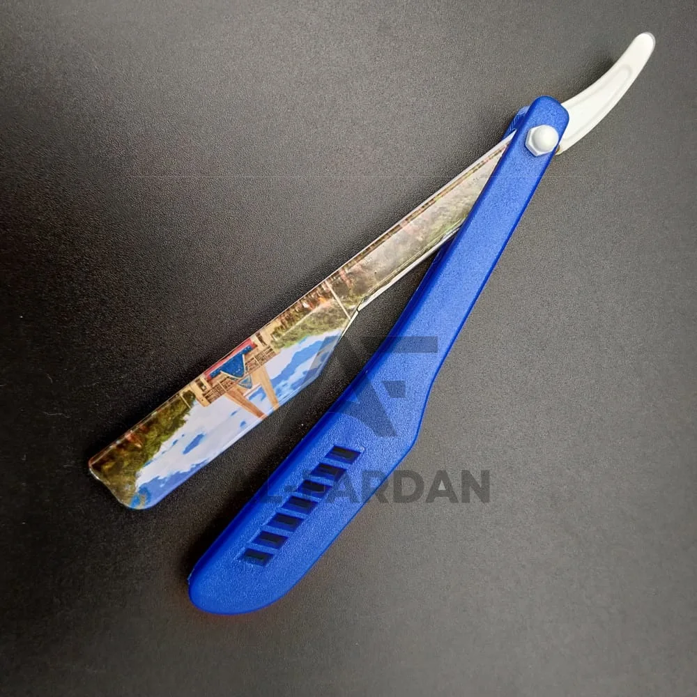 Top Selling Shaving Razor Light Weight Wholesale High Quality Exposed Blade Plastic Handle Barber Straight Razor