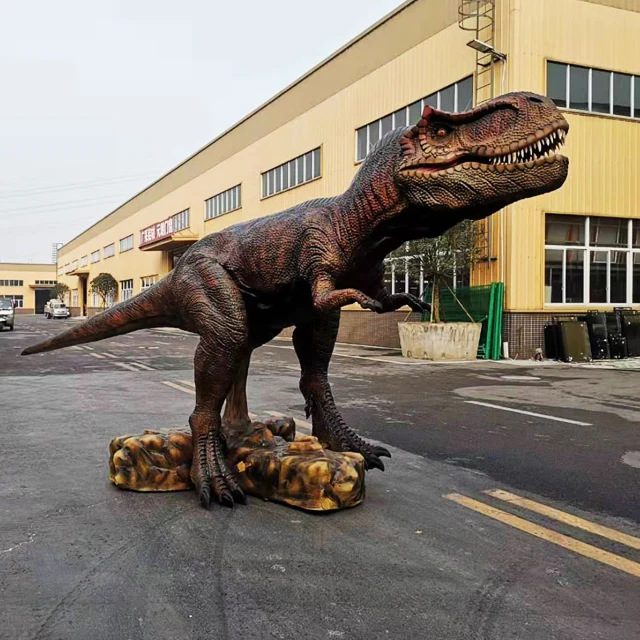  Прогулочный большой аниматронный динозавр T-Rex